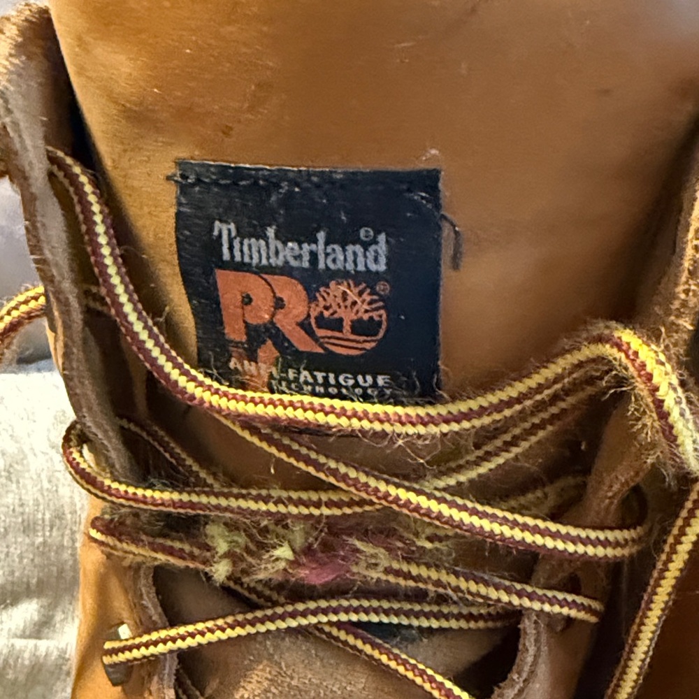 Men's Timberland Pro Soft ToeTan Work Boots - Picture 8 of 14